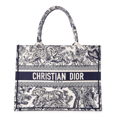 christian dior tote canvas bag